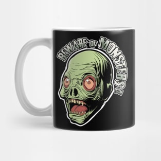 Beware of Monsters Zombie Mug